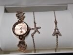 New Ladies Gift Birthday Bracelet wrist Watch Set For Women’s & Girls