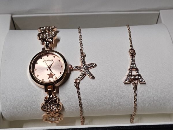 New Ladies Gift Birthday Bracelet wrist Watch Set For Women’s & Girls