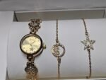 New Ladies Gift Birthday Bracelet wrist Watch Set For Women’s & Girls