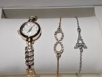 New Ladies Gift Birthday Bracelet wrist Watch Set For Women’s & Girls