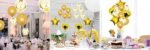 Party Decorations Self Inflating Foil Colourful Balloons In Heart & Star Shape