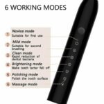 Electric Toothbrush Powerful Cleaning Rechargeable 6 Modes Brush - 4 Heads USB