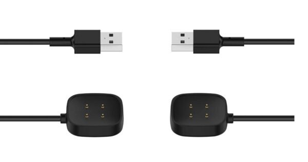 USB Cable Charger Lead Charging for Fitbit VERSA 4/3/ Sense2 Fitness Tracker
