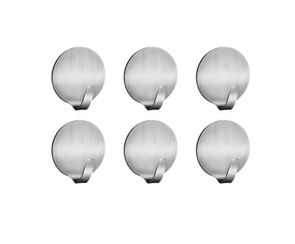 Self Adhesive Hook Strong Sticky Hooks Heavy Duty Wall Seamless Hook – 6 Pack Condition: New