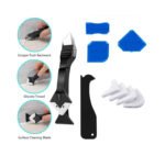 5-in-1 Silicone Sealant Remover and Caulking Tools Kit with Smoother Tool, Sealant Finishing Tool, Scraper, Caulking Mould Removal DIY for Bathroom, Kitchen, Floor, Window, Corner - Complete Tool Kit