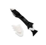 5-in-1 Silicone Sealant Remover and Caulking Tools Kit with Smoother Tool, Sealant Finishing Tool, Scraper, Caulking Mould Removal DIY for Bathroom, Kitchen, Floor, Window, Corner - Complete Tool Kit
