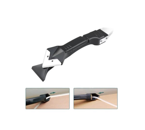 5-in-1 Silicone Sealant Remover and Caulking Tools Kit with Smoother Tool, Sealant Finishing Tool, Scraper, Caulking Mould Removal DIY for Bathroom, Kitchen, Floor, Window, Corner - Complete Tool Kit