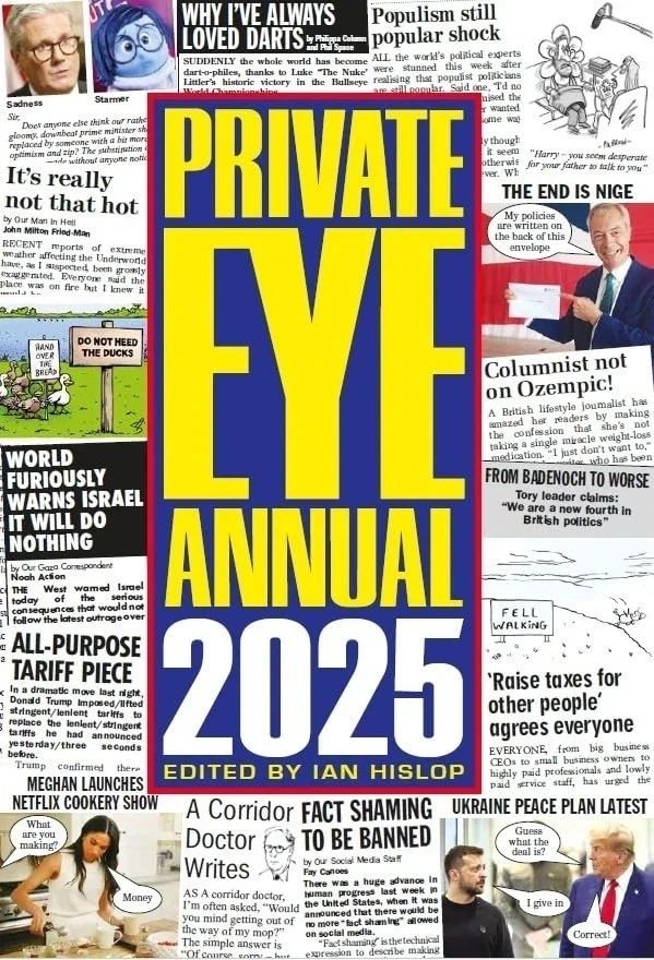 Private Eye Annual 2025 Cheeky Content Magazine