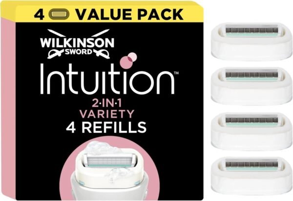 WILKINSON SWORD Intuition Ultra Moisture Women'S Blade Refills Pack of 3 plus 1